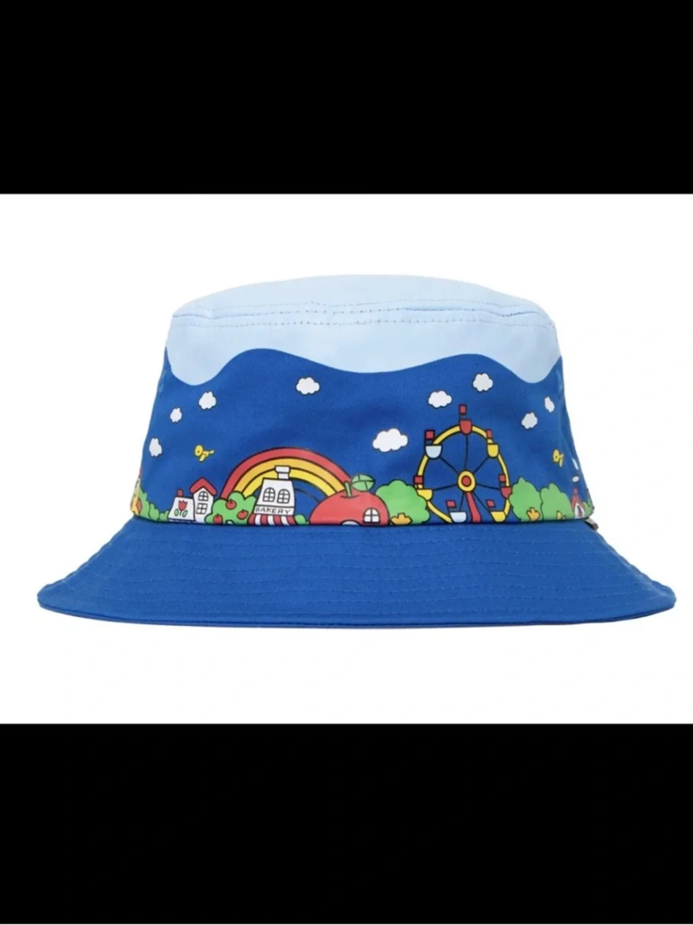 Hypland x Hello Kitty Bucket Hat Carnival Blue NWT Sanrio Collab